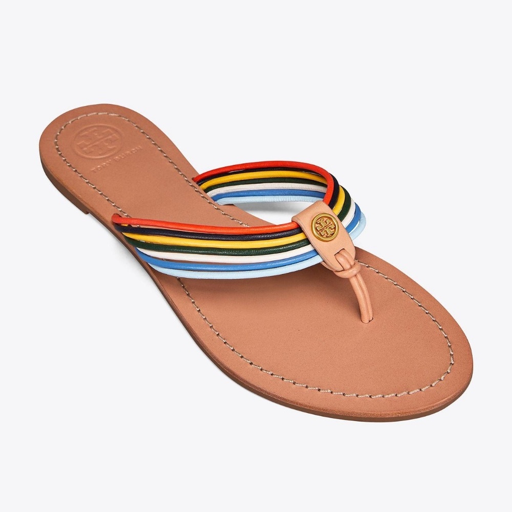 Tory Burch Sienna multi-colored thong sandal